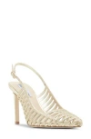 Steve Madden Carleight Slingback Pointed Toe Pump In Gold