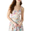 Steve Madden Carlyn Eyelet Bow Shoulder Tank In Multi