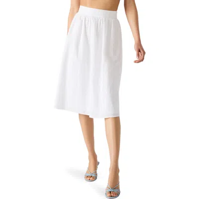 Steve Madden Carlynn Eyelet Cotton Skirt In White