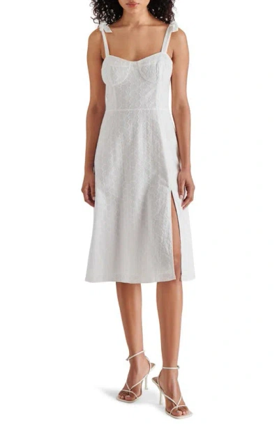 Steve Madden Carlynn Eyelet Embroidered Dress In White