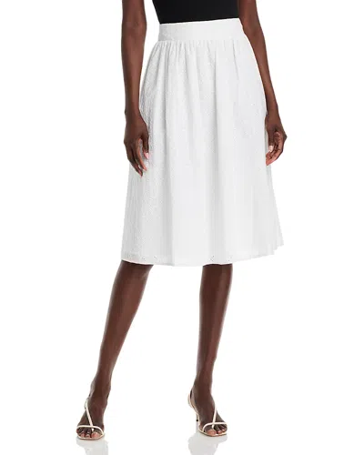 Steve Madden Carlynn Eyelet Cotton Skirt In White