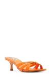 Steve Madden Cary Flip Flop In Orange Patent