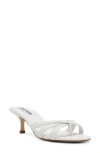 Steve Madden Cary Heeled Sandal In White