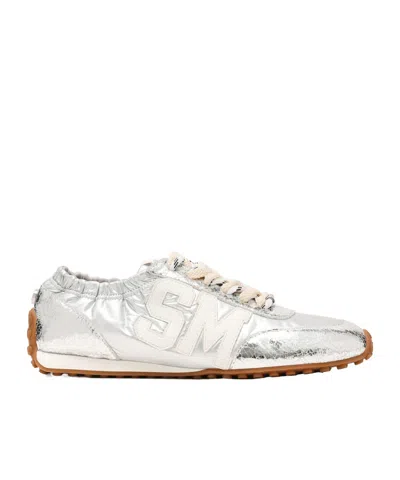 Steve Madden Cashbox Low-top Trainers In Metallic