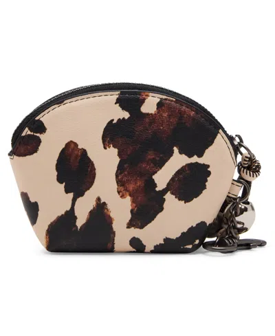 Steve Madden Cassidi Zip-top Wallet In Brown Print