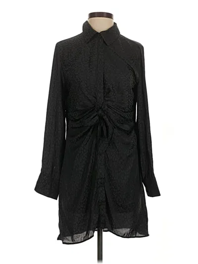 Steve Madden Long Sleeve Blouse In Black