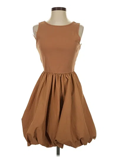 Pre-owned Steve Madden Casual Dress In Brown