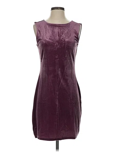 Pre-owned Steve Madden Casual Dress In Burgundy