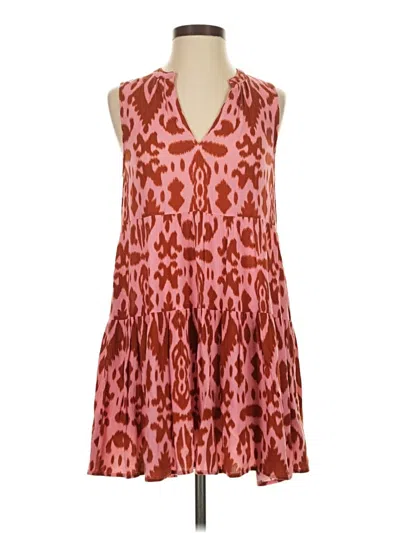 Pre-owned Steve Madden Casual Dress In Burgundy