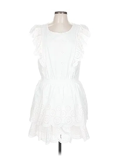 Pre-owned Steve Madden Casual Dress In White