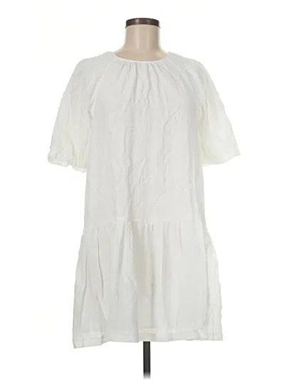 Pre-owned Steve Madden Casual Dress In White