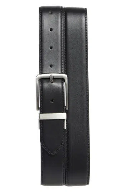 Steve Madden Casual Leather Belt In Black
