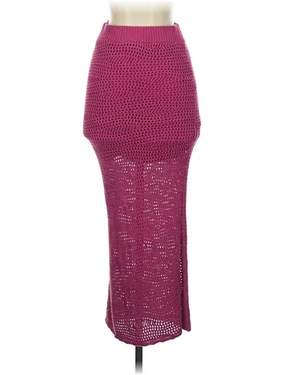 Pre-owned Steve Madden Casual Skirt In Burgundy