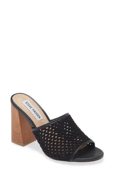 Steve Madden Cataleya Block Heel Sandal In Black