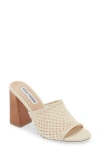 Steve Madden Cataleya Block Heel Sandal In Raffia