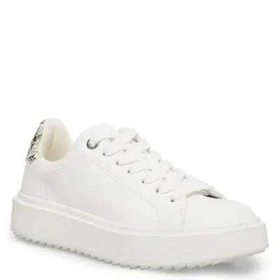 Steve Madden Catcher Sneakers Women's White Leather Lifestyle Shoes Zogg2088