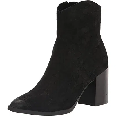 Steve Madden Cate Boots Women's Us 9 Black Pointed Toe Block Heel Bootie Khd397