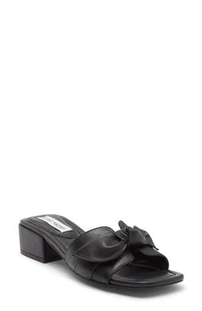 Steve Madden Catumm Bow Slide Sandal In Black