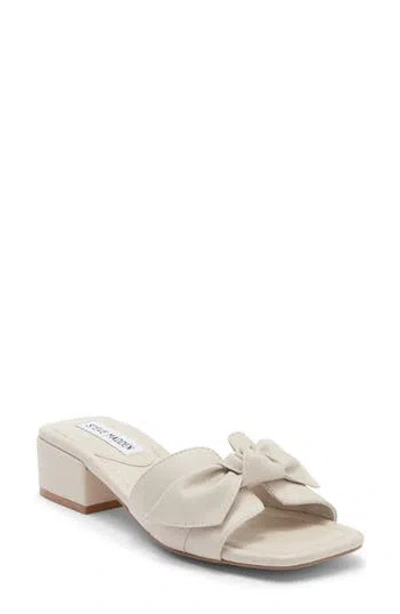 Steve Madden Catumm Bow Slide Sandal In Neutral