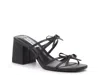 Steve Madden Cecilee Sandals Women's Black Square Toe Block Heel Gal2209 In Black