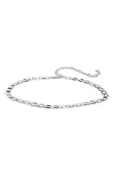 Steve Madden Chain Belt In Gray