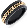 Steve Madden Chain Bit Ring In Multi