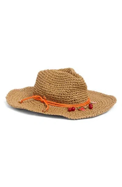 Steve Madden Charming Straw Cowboy Hat In Tan