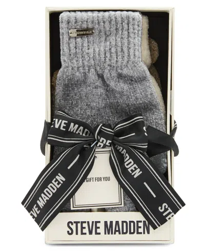 Steve Madden Chenille Magic Gloves, 3-pack In Multi