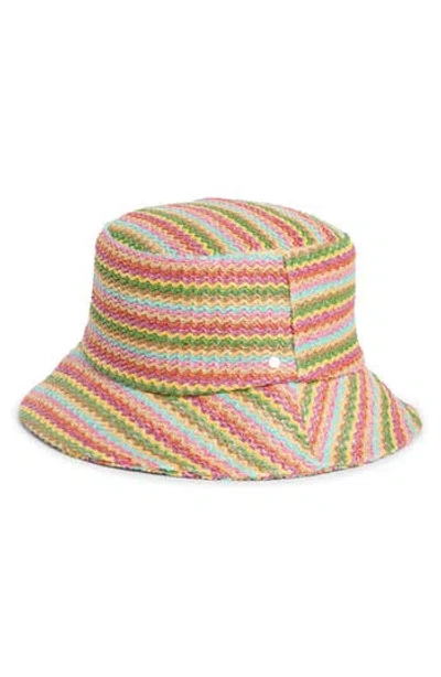 Steve Madden Chevron Straw Bucket Hat