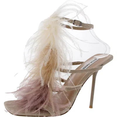 Steve Madden Chleo Womens Adjustable Suede Heels In Multi