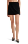 Steve Madden Cindi Velvet Skort Black In Black