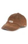 Steve Madden City Dad Baseball Cap In Chocolate