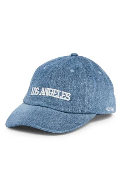 Steve Madden City Dad Baseball Cap In Medium Blue