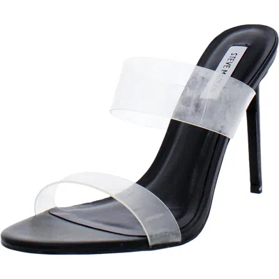 Steve Madden Clarabeth Heeled Sandal Black / Clear Clar16s1-027 Women's