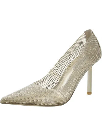Steve Madden Classie Womens Leather Pumps In Gold