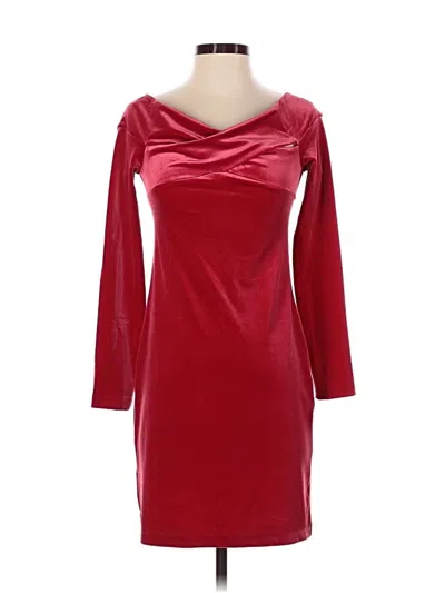 Pre-owned Steve Madden Cocktail Dress In Burgundy