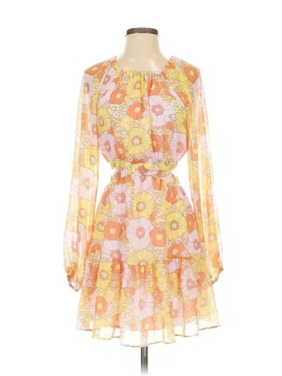 Pre-owned Steve Madden Cocktail Dress In Yellow