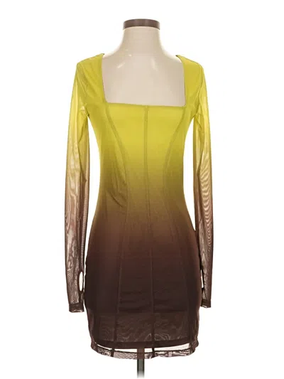 Pre-owned Steve Madden Cocktail Dress In Yellow