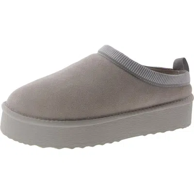 Steve Madden Codie Womens Platforms Closed Toe Clogs In Grey