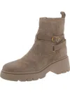 Steve Madden Colletta Womens Leather Ankle Booties In Brown