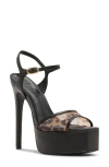Steve Madden Cologne Platform Stiletto Sandal In Black