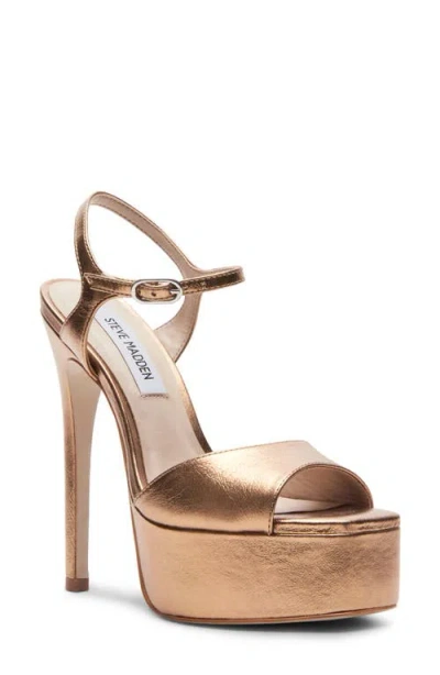 Steve Madden Cologne Platform Stiletto Sandal In Brown
