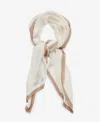 Steve Madden Color Block Pleated Oblong Scarf In Camel