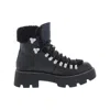 Steve Madden Cool Planet By  Boot Women M Cycloneee Faux Fur Hiking Jobb1851 In Black