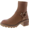 Steve Madden Cordelia Womens Leather Block Heel Ankle Boots In Multi