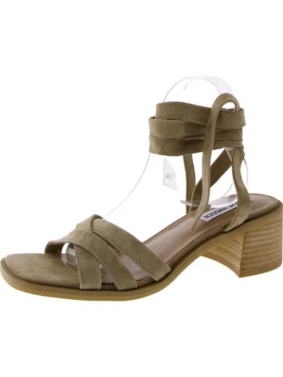 Steve Madden Cory Womens Suede Strappy Strappy Sandals In Multi