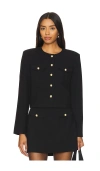 Steve Madden Cosette Jacket In Black Onyx