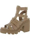 STEVE MADDEN COSMIC WOMENS FAUX LEATHER ANKLE STRAP GLADIATOR SANDALS