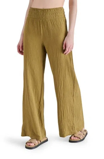 Steve Madden Cotton Gauze Wide Leg Pants