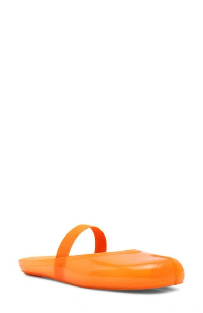 Steve Madden Cova Jelly Mule In Orange